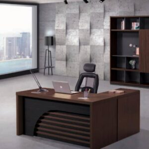 Bureau de haut standing importé avec retour et caisson