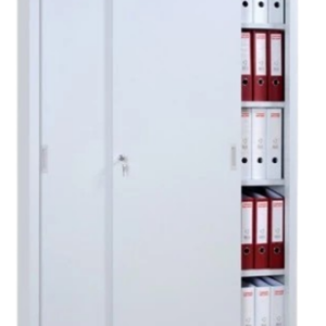 Armoire de range ment métallique à 2 portes coulissantes