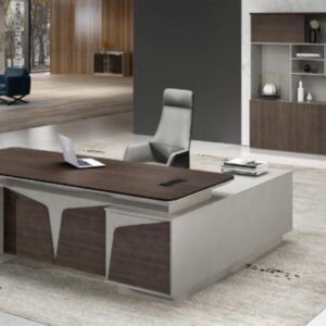 Bureau directeur VIP de haut standing importé avec retour et caisson