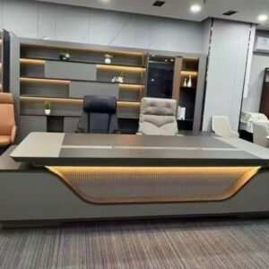 Bureau directeur VIP  importé avec retour et caisson